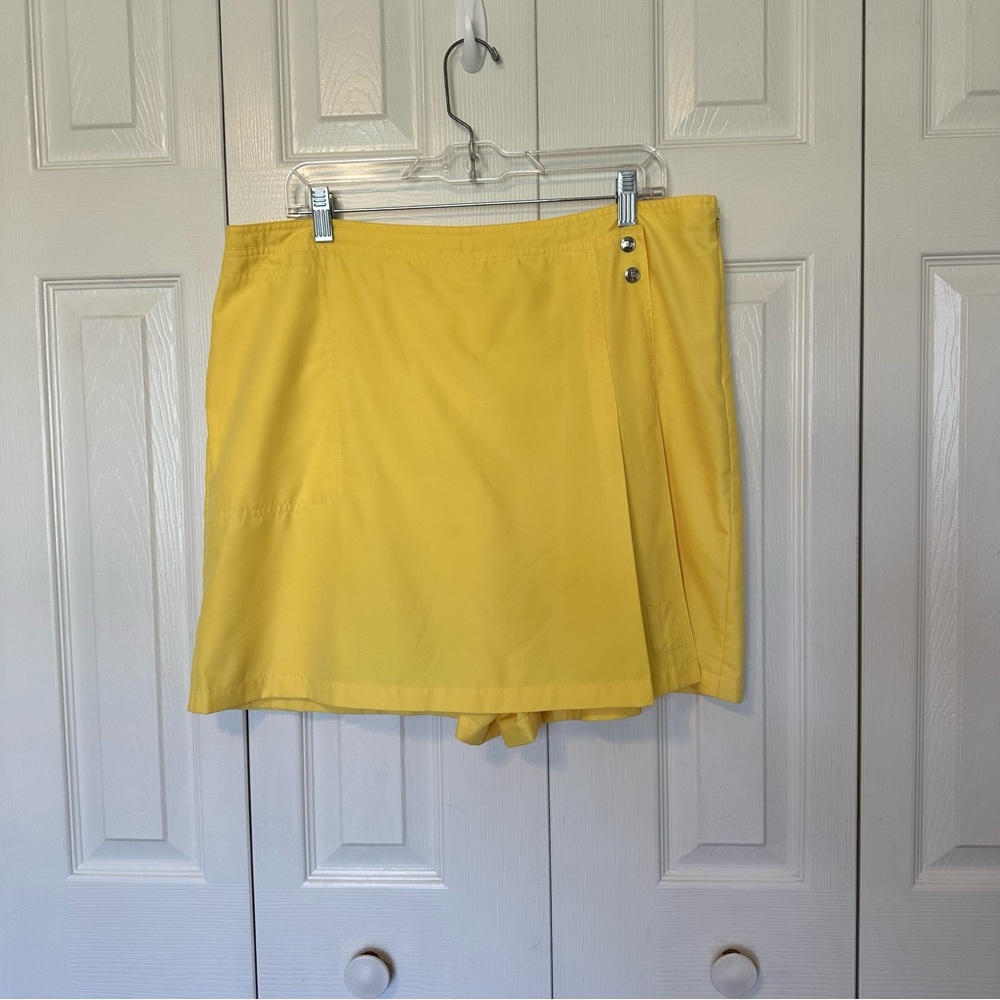 IZOD XFG Cool FX Bright Yellow Athletic Skort Size 16 Woman’s